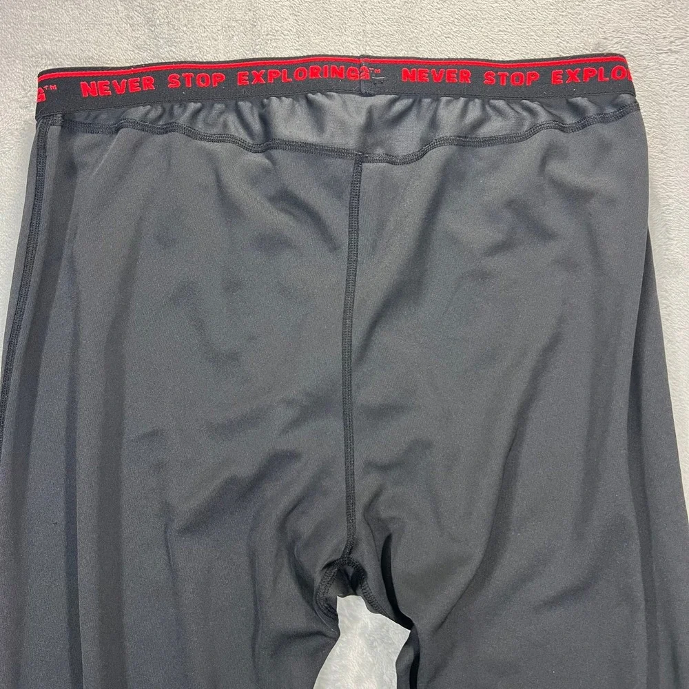 The North Face Mens L Base Layer Compression Tight Leggings Black Solid Bamboo